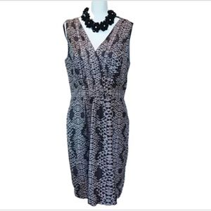 Banana Republic python print silk dress size 12